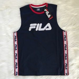 🆕 Fila Mesh Tank Top W/Logo Tape 🏋️